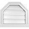 Ekena Millwork Octagonal Top Surface Mount PVC Gable Vent w/ 2"W x 2"P Brickmould Sill Frame, 18"W x 16"H GVPOT18X1603SF - alternate 1